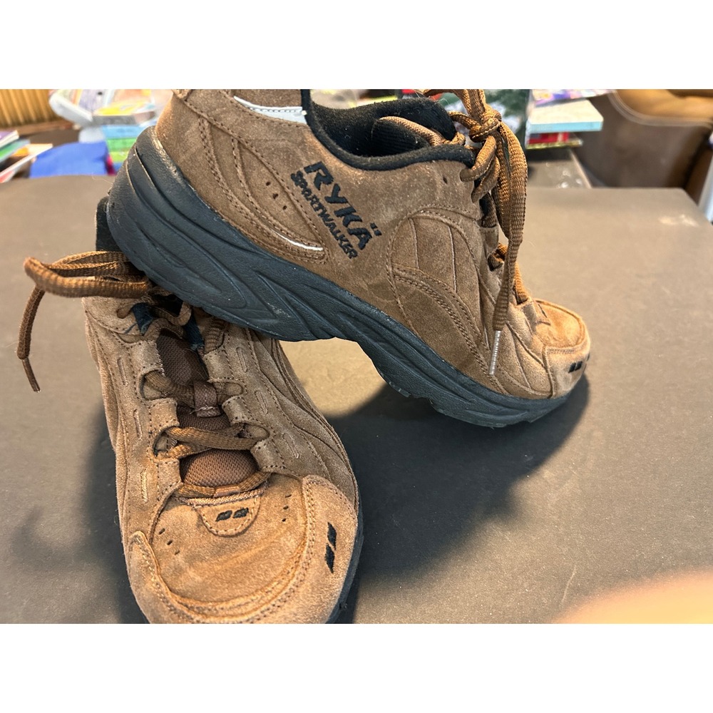 RYKA Sportwalker Women's Brown Suede Athletic Shoes Size 8‎